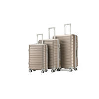 SADA CESTOVNÍCH KUFRŮ  - šampaňská, Trend, kov/textil - Novel