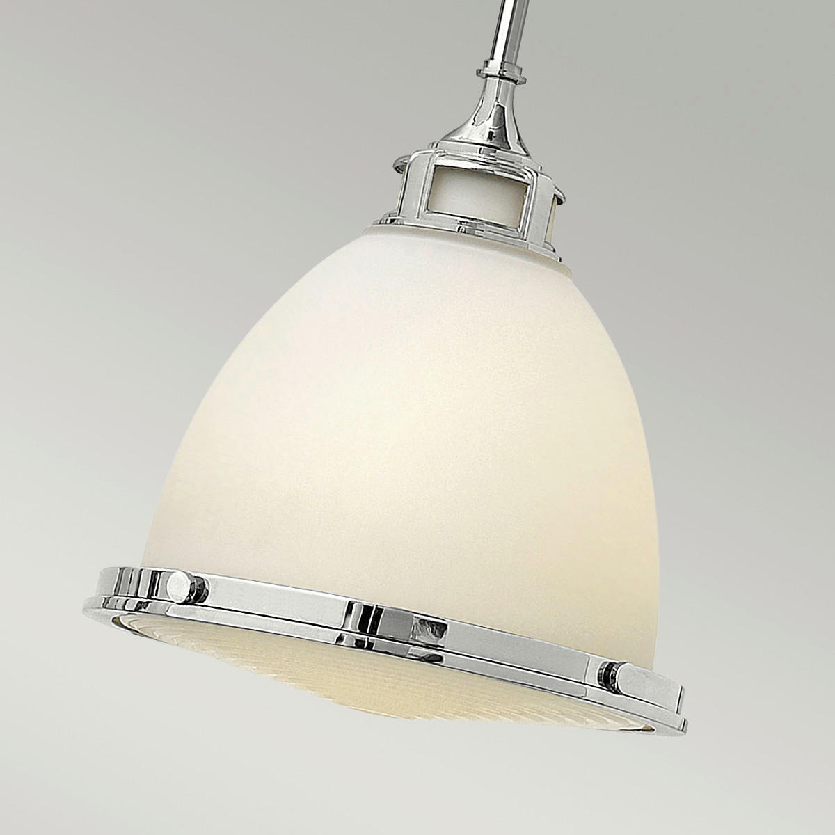 HÄNGELEUCHTE 32.4/42 cm    - Chromfarben, Konventionell, Glas/Metall (32.4/42cm) - Elstead Lighting