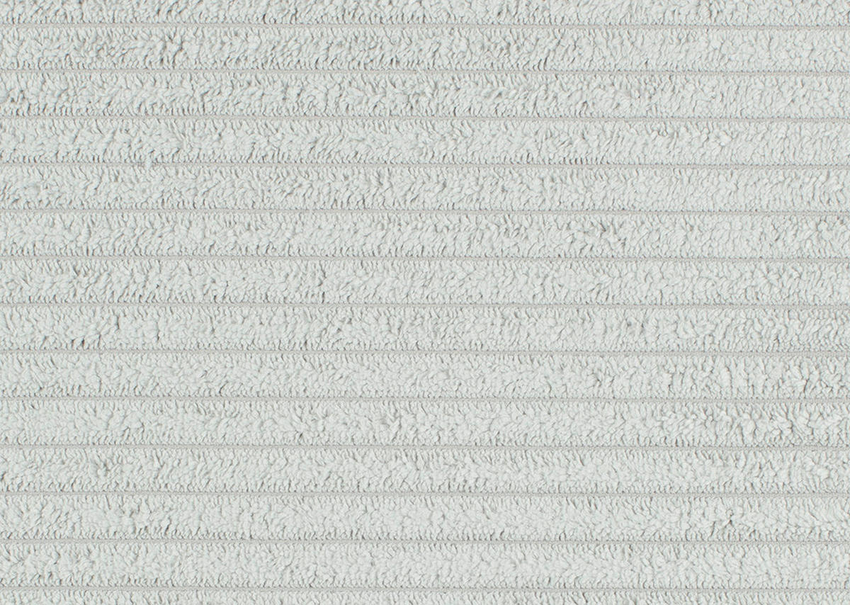 ECKSOFA Elfenbein Cord  - Elfenbein/Schwarz, KONVENTIONELL, Textil/Metall (173/280cm) - Hom`in