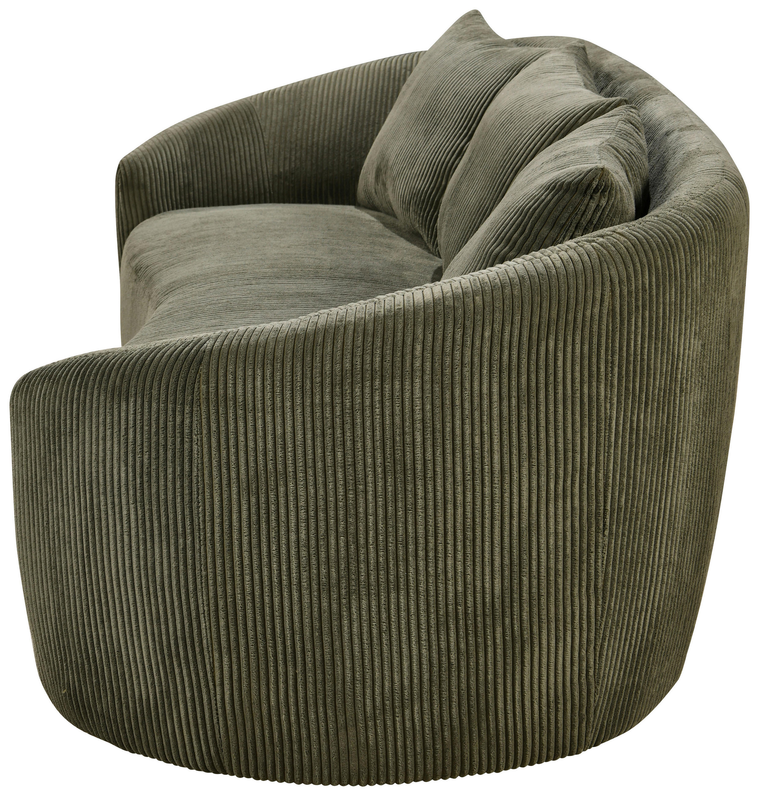 Thumbnail - Carryhome 3-Sitzer-Sofa, Olivgrün, Kunststoff, Textil, Füllung: Polyester, 217x72x95 cm, Wohnzimmer, Sofas & Couches, So...