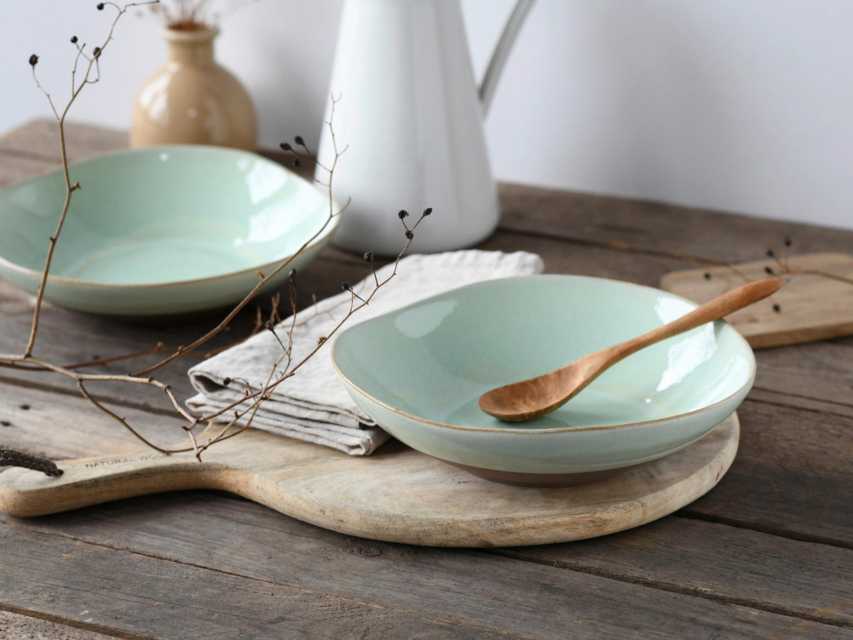 SKÅLSET 2 delar 22,5 cm   - salviagrön, Trend, keramik (22,5cm) - Creatable