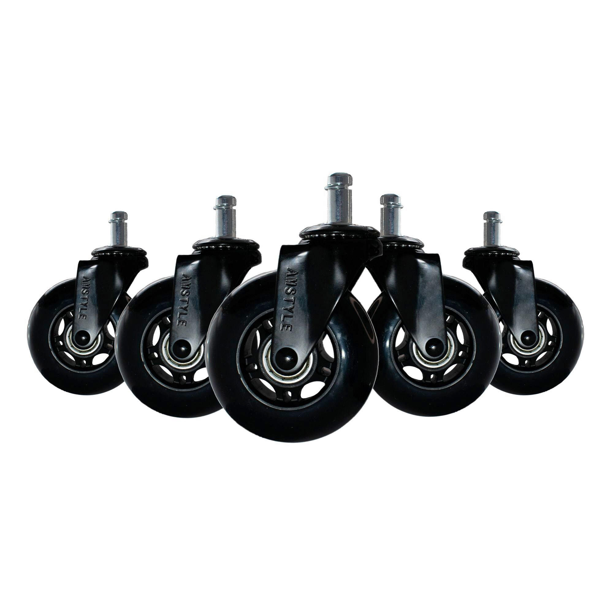 DREHSTUHLROLLE in - Schwarz, Design, Kunststoff (7,5/12/3,3cm) - Livetastic
