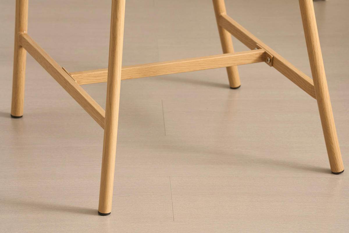 BARHOCKER in Taupe, Eichefarben  - Taupe/Eichefarben, MODERN, Holz/Textil (54/94,5/54,5cm) - Livetastic