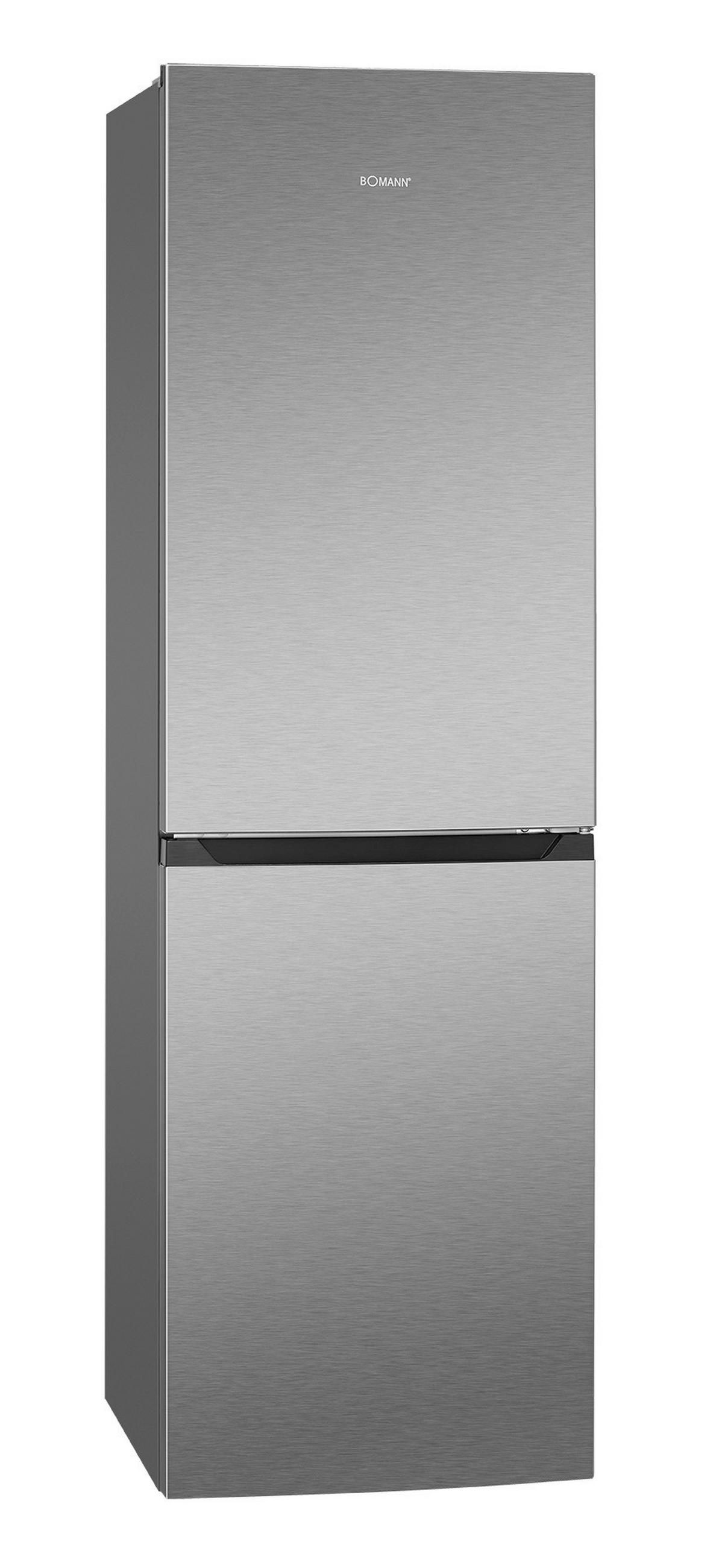 KÜHL-GEFRIER-KOMBINATION 54/179,5/60 cm 773609  - Edelstahlfarben, Basics, Glas/Kunststoff (54/179,5/60cm) - Bomann