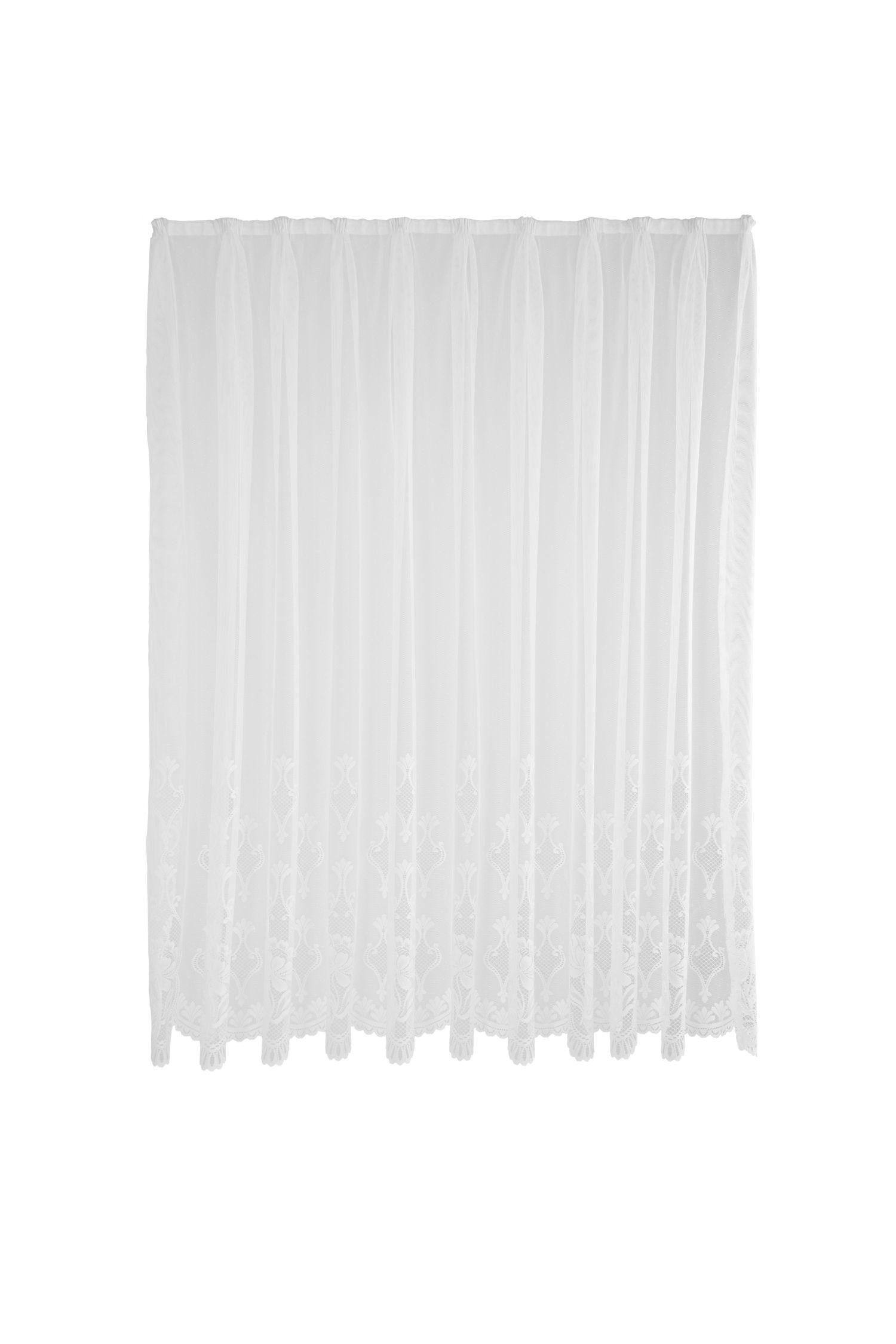 FERTIGSTORE  halbtransparent  600/160 cm   - Weiß, Basics, Textil (600/160cm)