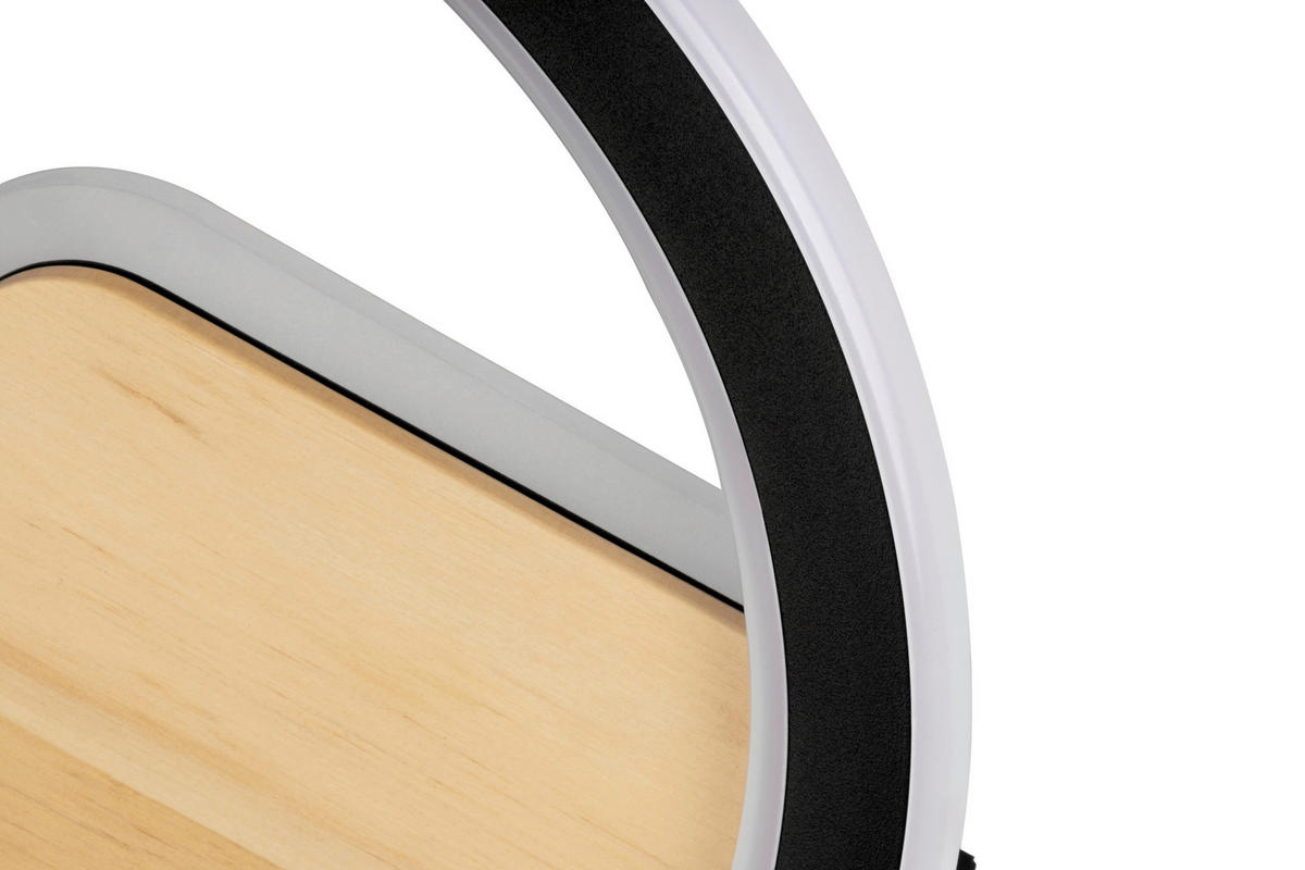 LED-DECKENLEUCHTE 19 W  30/6 cm    - Weiss/Schwarz, Lifestyle, Holz/Kunststoff (30/6cm) - Novel