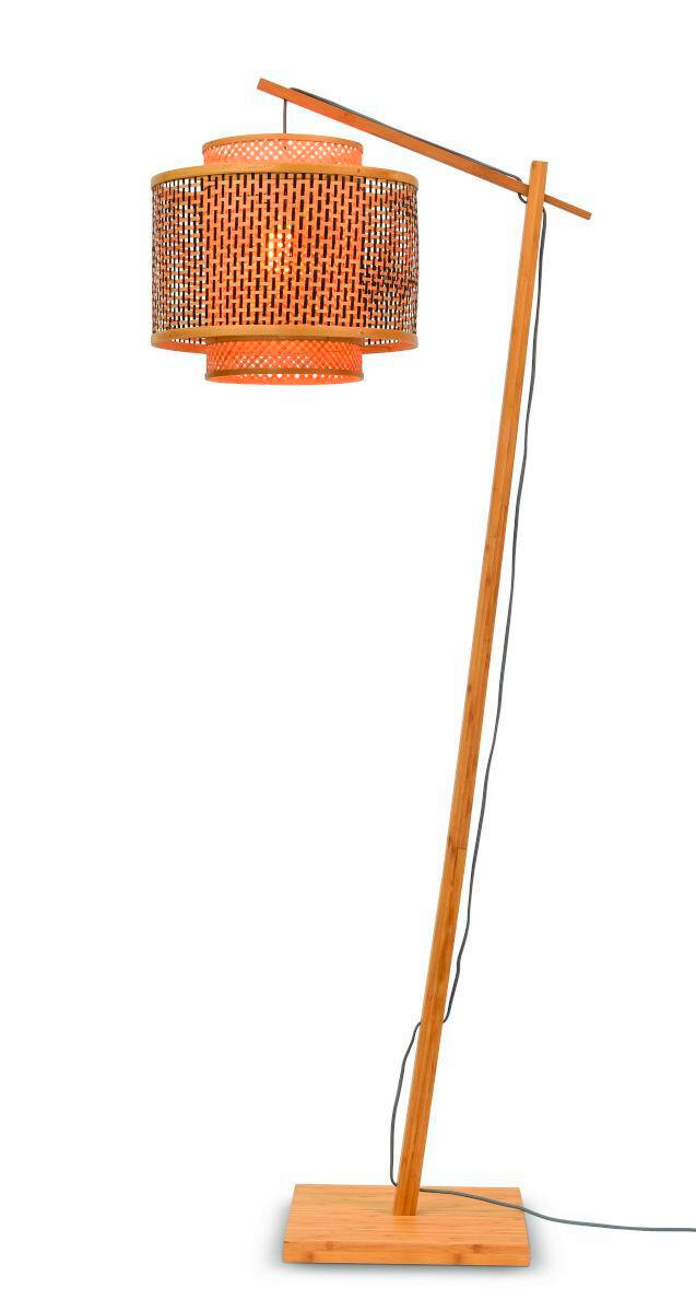 STEHLEUCHTE    - Schwarz/Naturfarben, Trend, Holz (176/40/68cm) - Good & Mojo