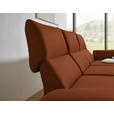 ECKSOFA  in Flachgewebe Kupferfarben  255-365/175-224 cm  - Schwarz/Kupferfarben, Design, Textil/Metall (255-365/175-224cm) - Dieter Knoll