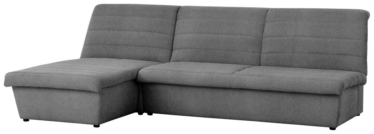 ECKSOFA in Webstoff Graubraun  168/274 cm  - Graubraun/Schwarz, Design, Kunststoff/Textil (168/274cm) - LOOKS by W.Joop