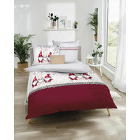 POSTELJNINA Wichtel Kumpel 140/200 cm bombažni flanel srebrne barve  - srebrne barve, Basics, tekstil (140/200cm) - Kaeppel