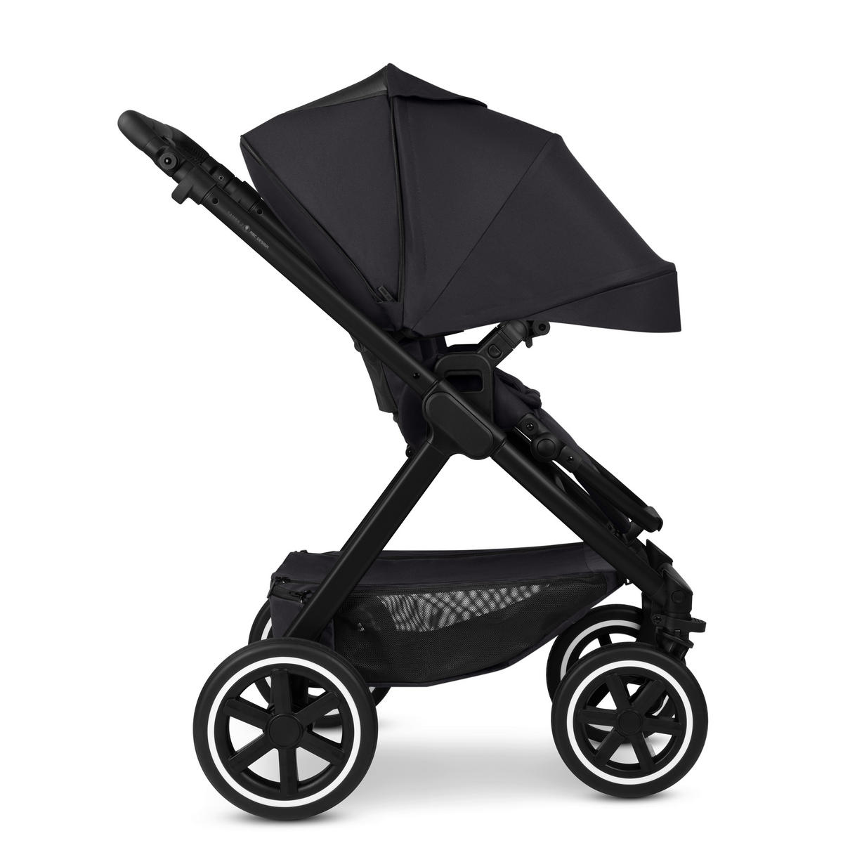 KINDERWAGEN Samba 2  - Schwarz, Basics, Textil/Metall (60/108/88cm) - ABC Design