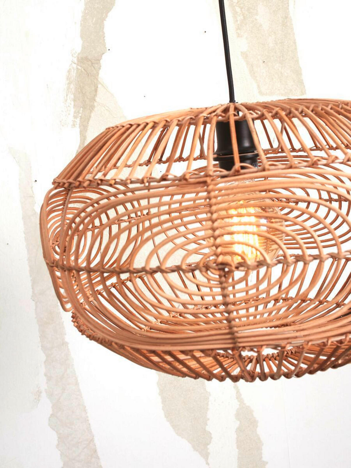HÄNGELEUCHTE GOOD&MOJO  48/30 cm   - Naturfarben, Trend (48/30cm) - Good & Mojo