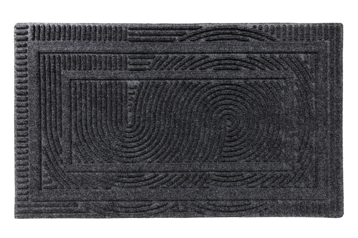 FUßMATTE  45/75 cm  Grau  - Grau, Design, Kunststoff/Textil (45/75cm) - Astra