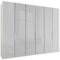 FALTTÜRENSCHRANK Weiss  - Chromfarben/Weiss, Konventionell, Glas/Holzwerkstoff (300/236/58cm) - Dieter Knoll