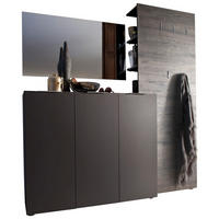GARDEROBE 3-teilig  in 175/190/39 cm  - Wengefarben/Anthrazit, Design, Holzwerkstoff (175/190/39cm) - Carryhome