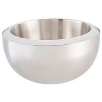 SCHALE   - Edelstahlfarben, Trend, Metall (25,5/13,3cm) - Novel