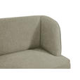 SITZBANK 185/91/66 cm Webstoff Schwarz, Hellgrün  - Schwarz/Hellgrün, Design, Textil/Metall (185/91/66cm) - Novel