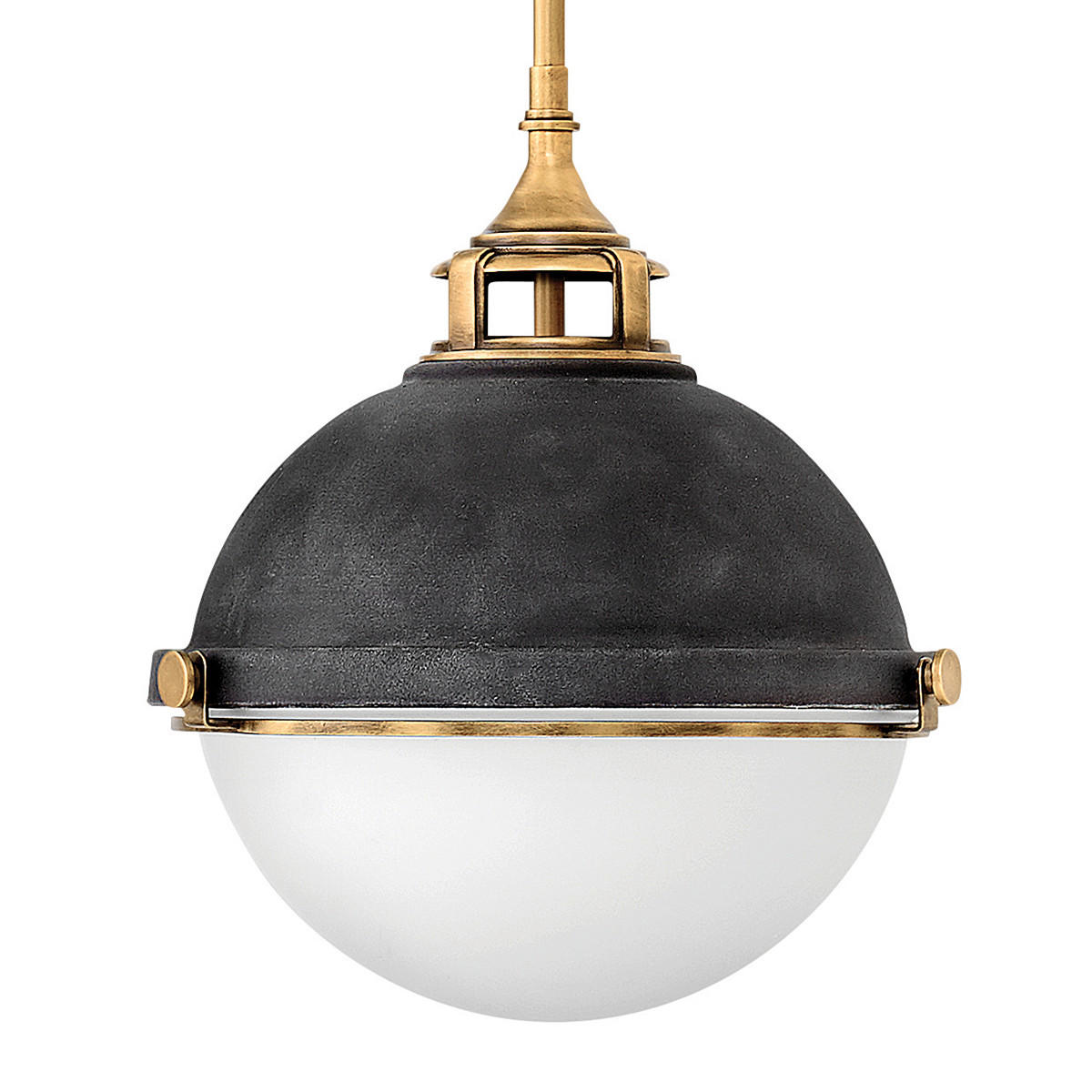 HÄNGELEUCHTE 33.9/65.2 cm    - Messingfarben/Zinkfarben, Konventionell, Glas/Metall (33.9/65.2cm) - Elstead Lighting