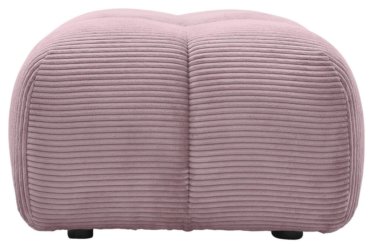 HOCKER Cord Mauve  - Mauve/Schwarz, KONVENTIONELL, Kunststoff/Textil (105/43/90cm) - Tom Tailor