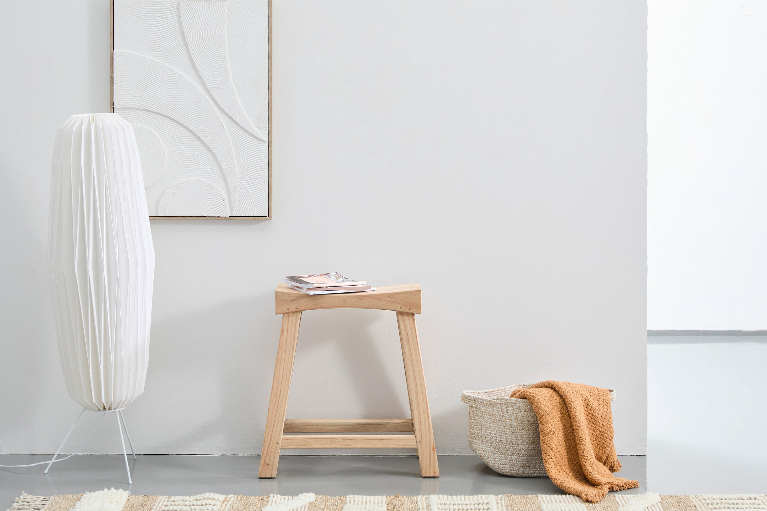 TABURET, dřevo, 55/56/30 cm - přírodní barvy, Design, dřevo (55/56/30cm) - Livetastic