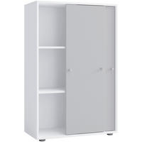 AKTENSCHRANK Grau, Weiß  - Weiß/Grau, Design, Holzwerkstoff (70/110/39cm) - MID.YOU