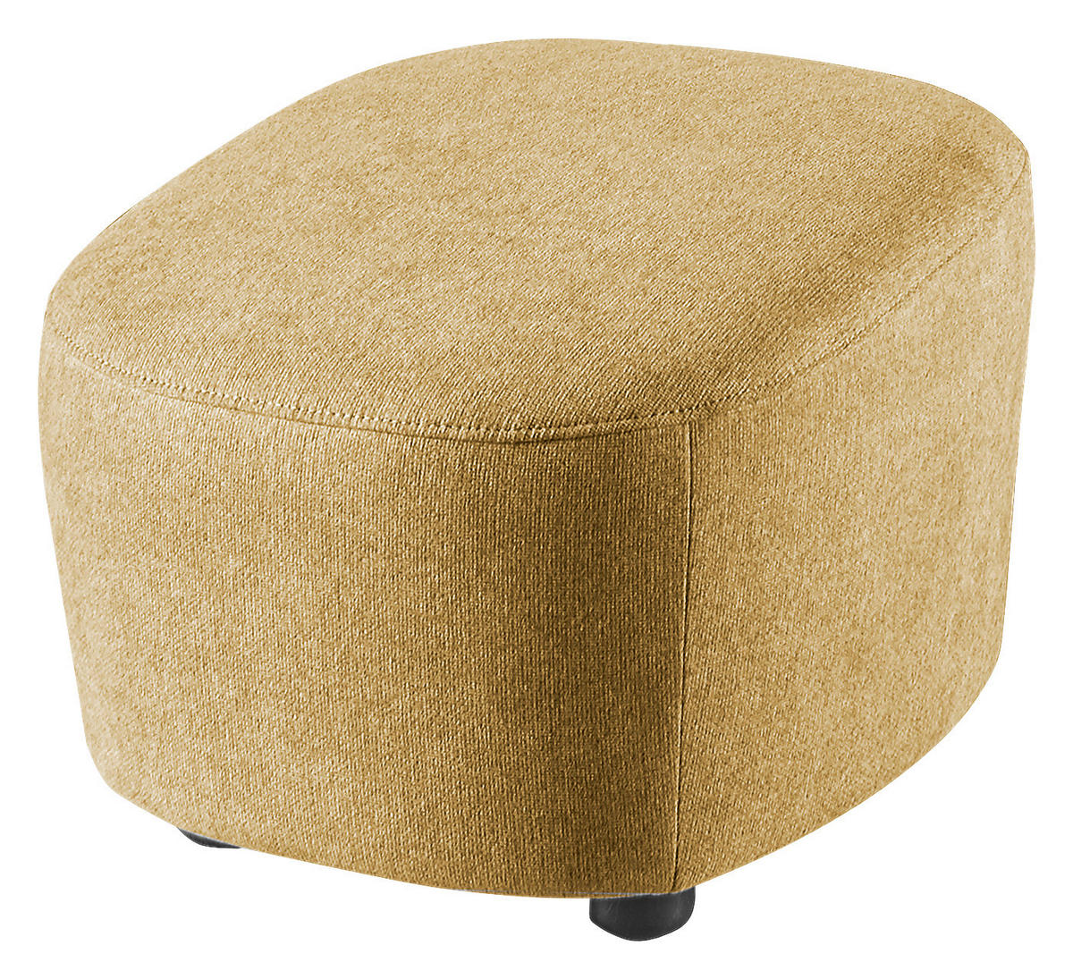 HOCKER Webstoff Gelb  - Gelb/Schwarz, Design, Kunststoff/Textil (54/41/57cm) - SetOne by Musterring