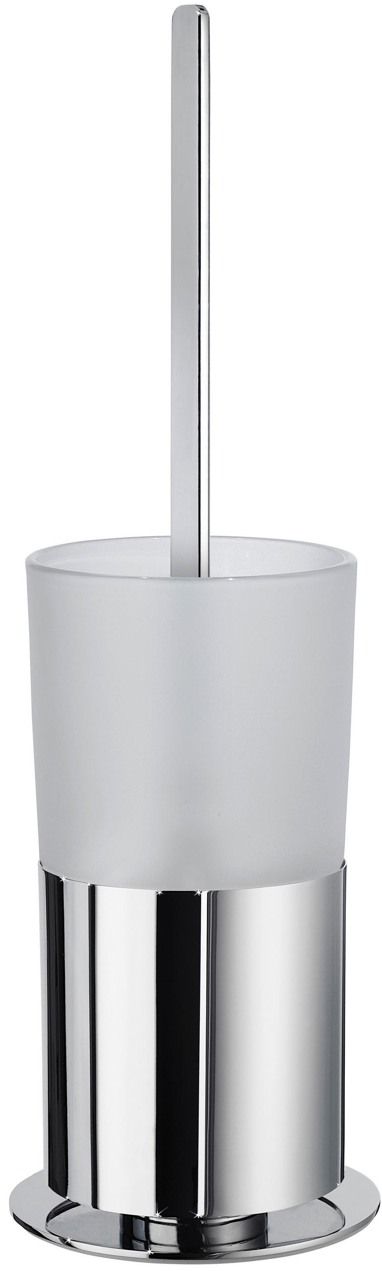 WC-BÜRSTENHALTER in   Metall, Glas  - Chromfarben/Weiß, Basics, Glas/Metall (0/0/0cm) - Smedbo