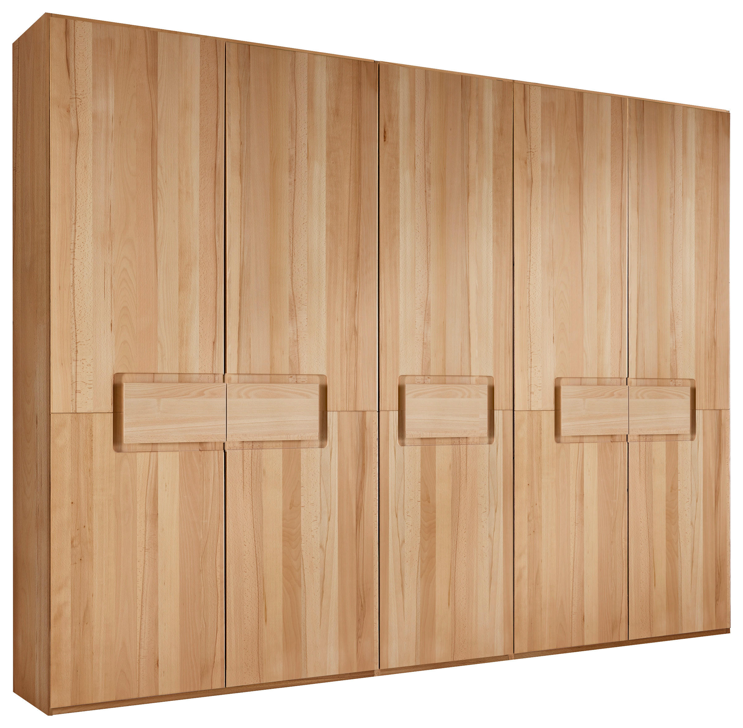 DREHTÜRENSCHRANK 252/223/62 cm,  in Buchefarben, 5-türig  - Buchefarben/Kernbuche, MODERN, Holz (252/223/62cm) - MID.YOU