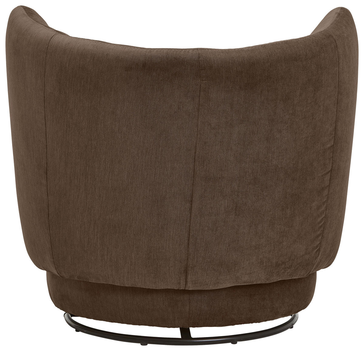 COCKTAILSESSEL in Flachgewebe Dunkelbraun  - Dunkelbraun/Schwarz, Design, Textil/Metall (92/80/84cm) - Livetastic