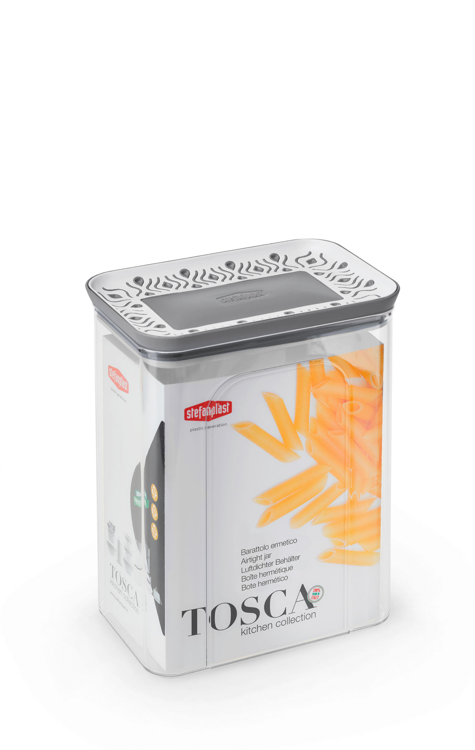 Vorratsdose Vorratsdose Eckig 2,2lt - Grau