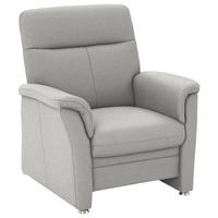 SESSEL in Flachgewebe Ecru  - Ecru/Alufarben, KONVENTIONELL, Textil/Metall (90/100/89cm) - Beldomo Comfort