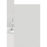 SPRCHOVÝ ZÁVĚS, 180/200 cm - šedá/bílá, Basics, plast (180/200cm) - Grund
