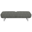 HOCKER Webstoff Grau  - Grau, Design, Textil/Metall (160/44/60cm) - Dieter Knoll