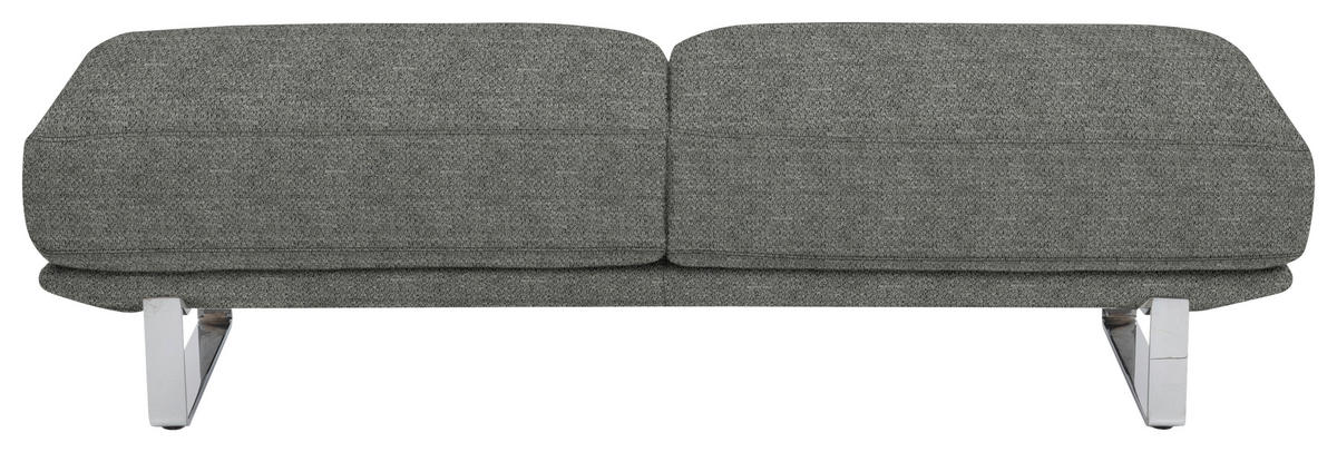 HOCKER in Textil Grau  - Grau, Design, Textil/Metall (160/44/60cm) - Dieter Knoll