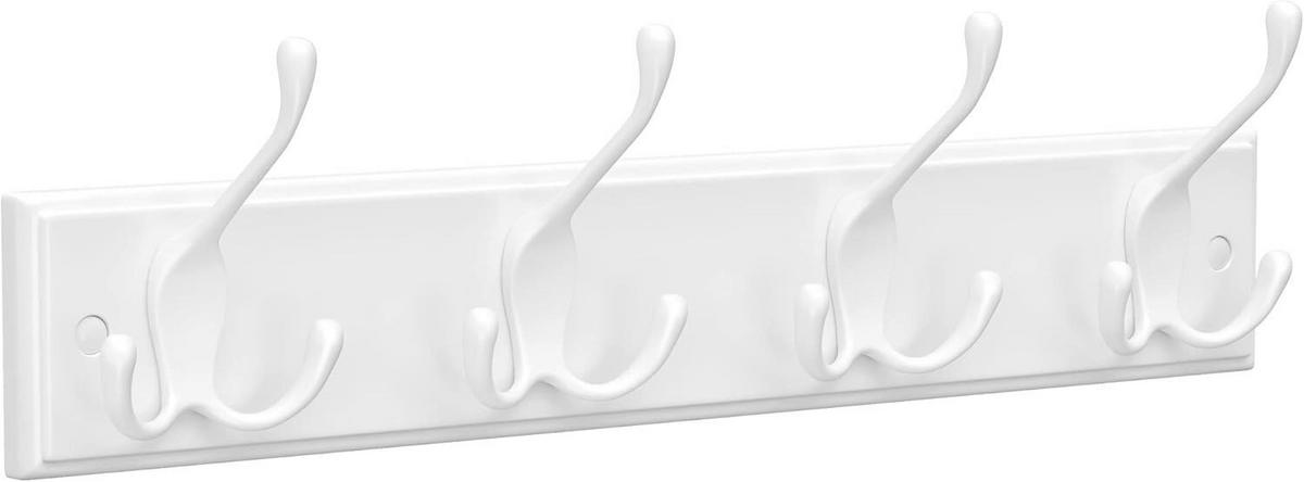 WANDGARDEROBE - Weiß, Basics, Holzwerkstoff/Metall (40/7cm)