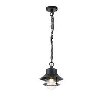 AUßENHÄNGELEUCHTE Elstead Copenhagen 22/25.1 cm   - Schwarz, KONVENTIONELL, Glas/Metall (22/25.1cm) - Elstead Lighting