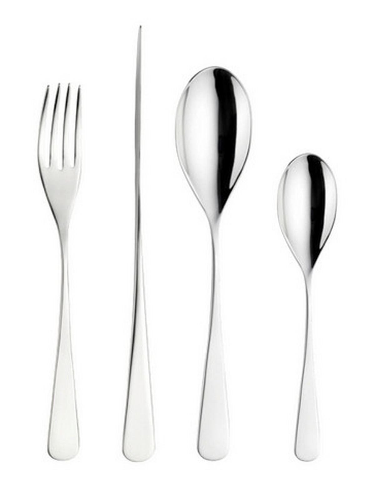 BESTECKSET AUDREY 16-teilig Stahl  - Edelstahlfarben, Basics, Metall (25,5/7/5,3cm) - Pintinox