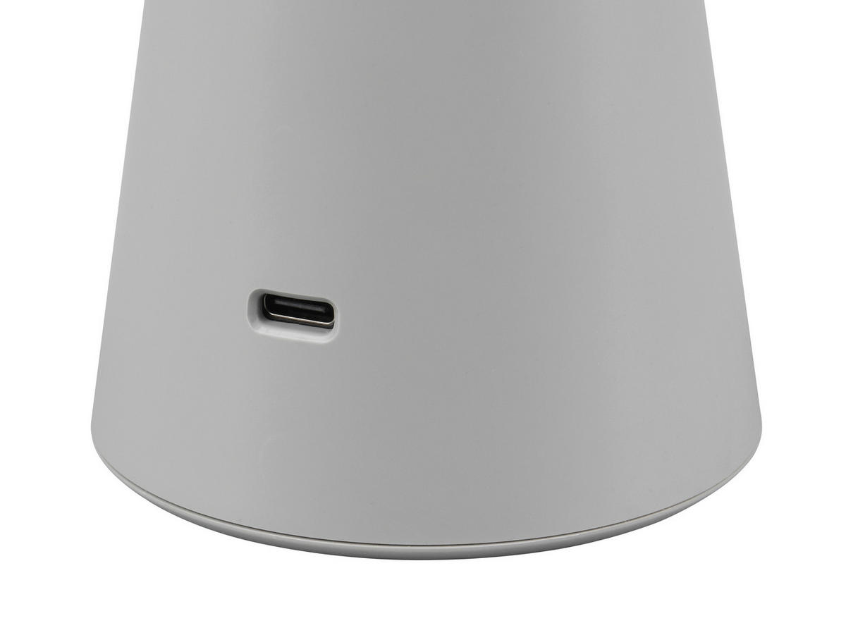 PUNJIVA STONA LAMPA - siva, Trendi, plastika (14/28,5cm)