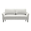 3-SITZER-SOFA in Webstoff Hellgrau  - Hellgrau/Creme, Modern, Holz/Textil (183/85/92cm) - MID.YOU