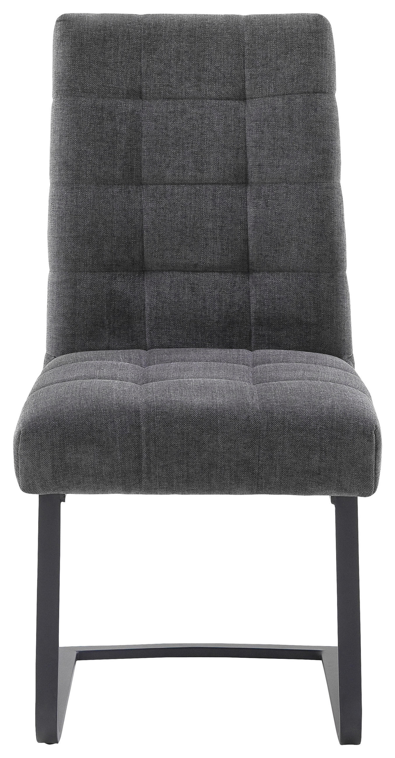 STOLICA NA SANKAMA  tamnosiva       - tamnosiva/crna, Dizajnerski, metal/tekstil (47/96/63cm) - Venda