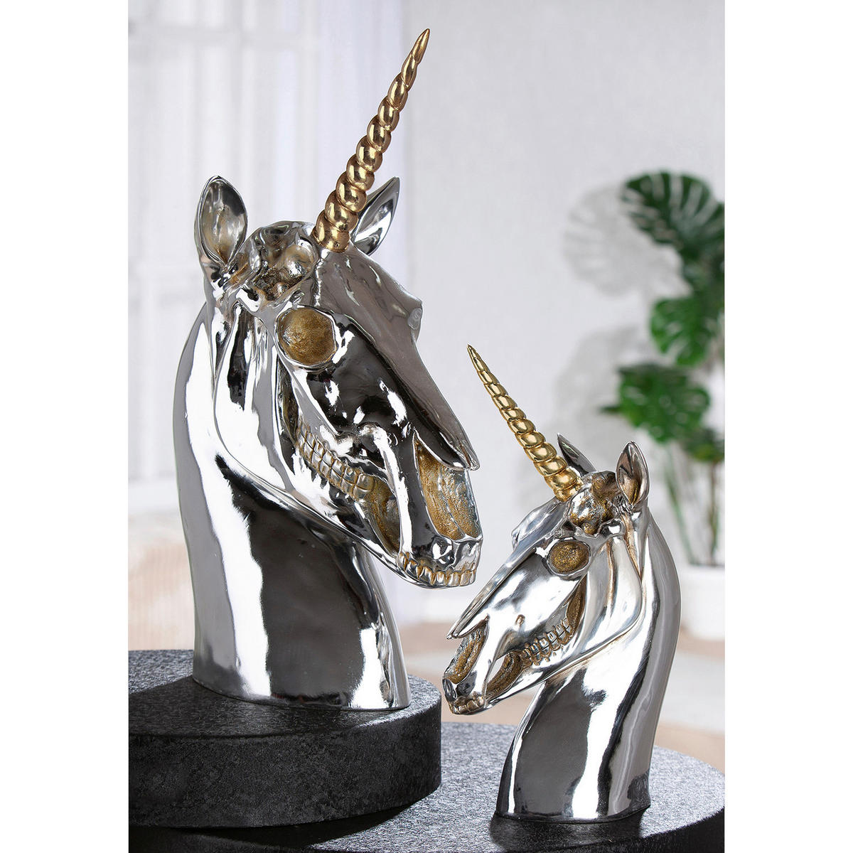 DEKOEINHORN - Silberfarben, Basics, Kunststoff (29/47,5/19cm)
