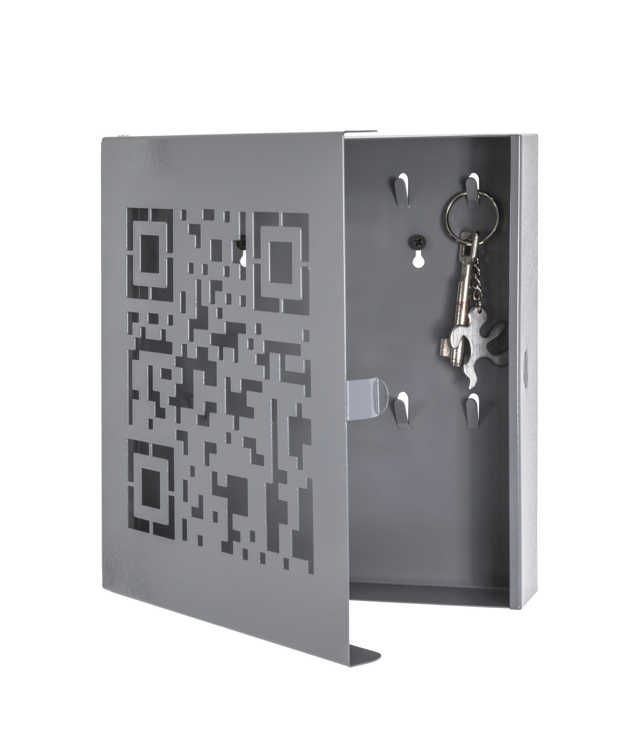 Schlüsselkasten Mit 10 Haken Schwarz BxH: 22x24 cm