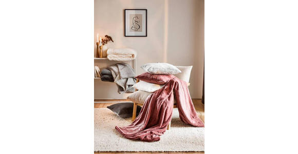 KISSENHÜLLE 48/48 cm - Taupe, Design, Textil (48/48cm) - Novel