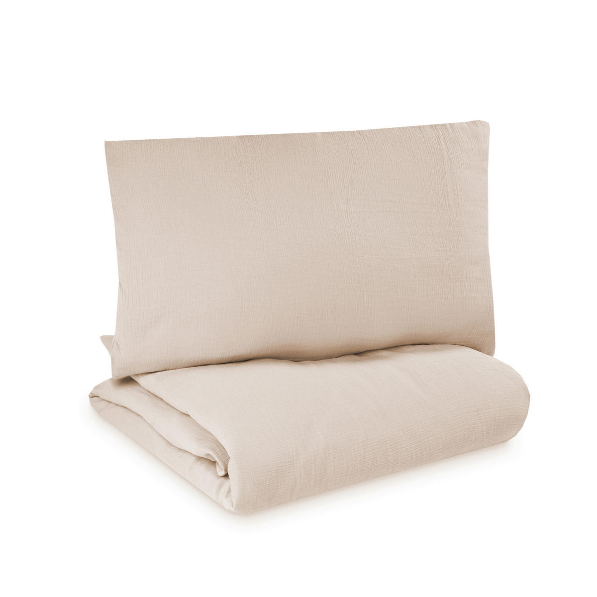 KINDERBETTWÄSCHESET 100/135 cm  - Sandfarben, Basics, Textil (100/135cm) - Avelia