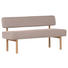 SITZBANK 160/87/58 cm in Beige - Beige/Buchefarben, KONVENTIONELL, Holz/Textil (160/87/58cm) - Cantus SITZBANK 160/87/58 cm in Beige - Beige/Buchefarben, KONVENTIONELL, Holz/Textil (160/87/58cm) - Cantus