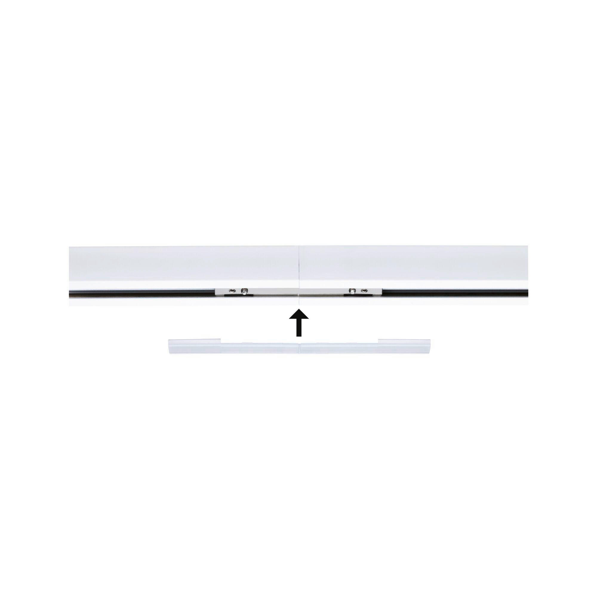 SCHIENENSYSTEM-ABDECKSCHIENE 12,5/0,5/1 cm   - Transparent, Basics, Kunststoff (12,5/0,5/1cm) - Paulmann