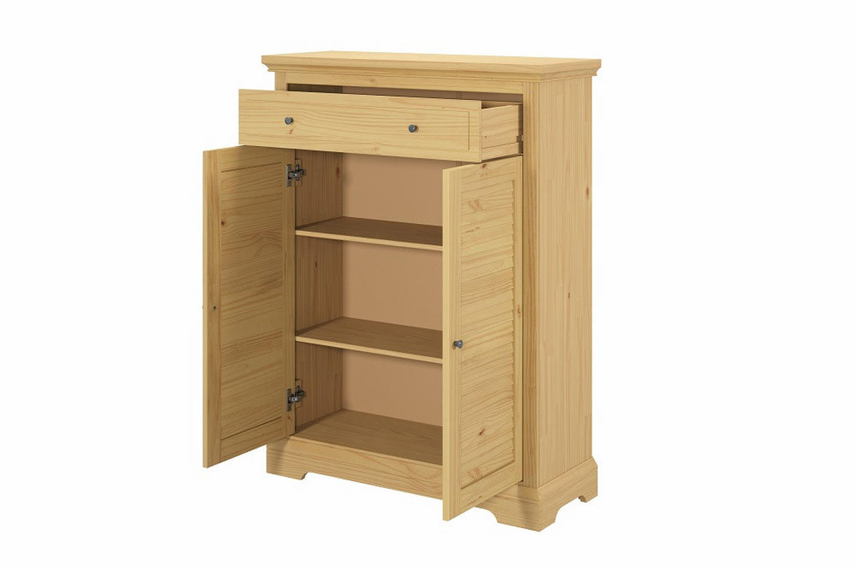 HIGHBOARD  in 96/126/36 cm  - Eichefarben/Silberfarben, Design, Holz/Holzwerkstoff (96/126/36cm) - Livetastic