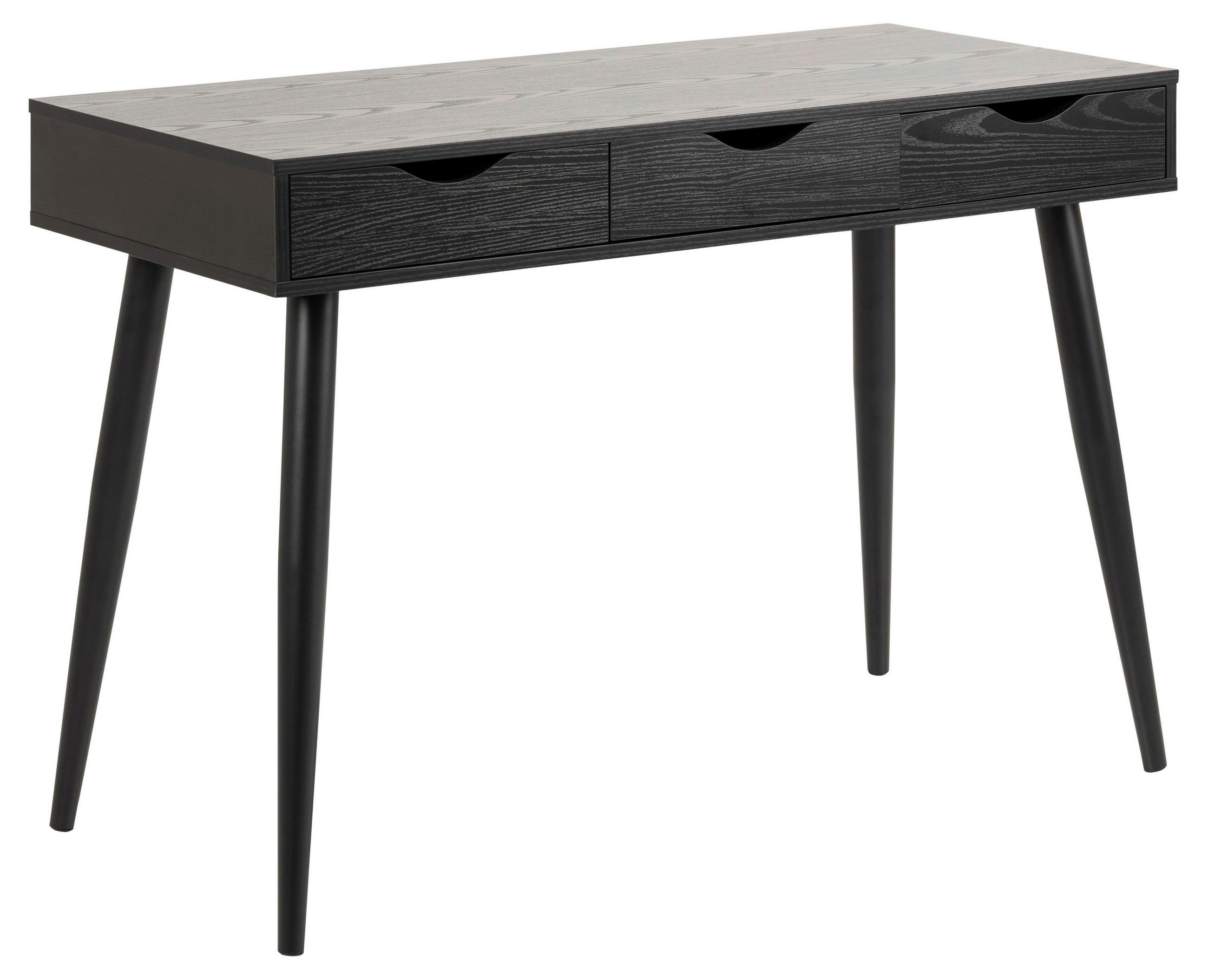 Mid.you Schreibtisch Schwarz, Esche 50x77.1x110 cm