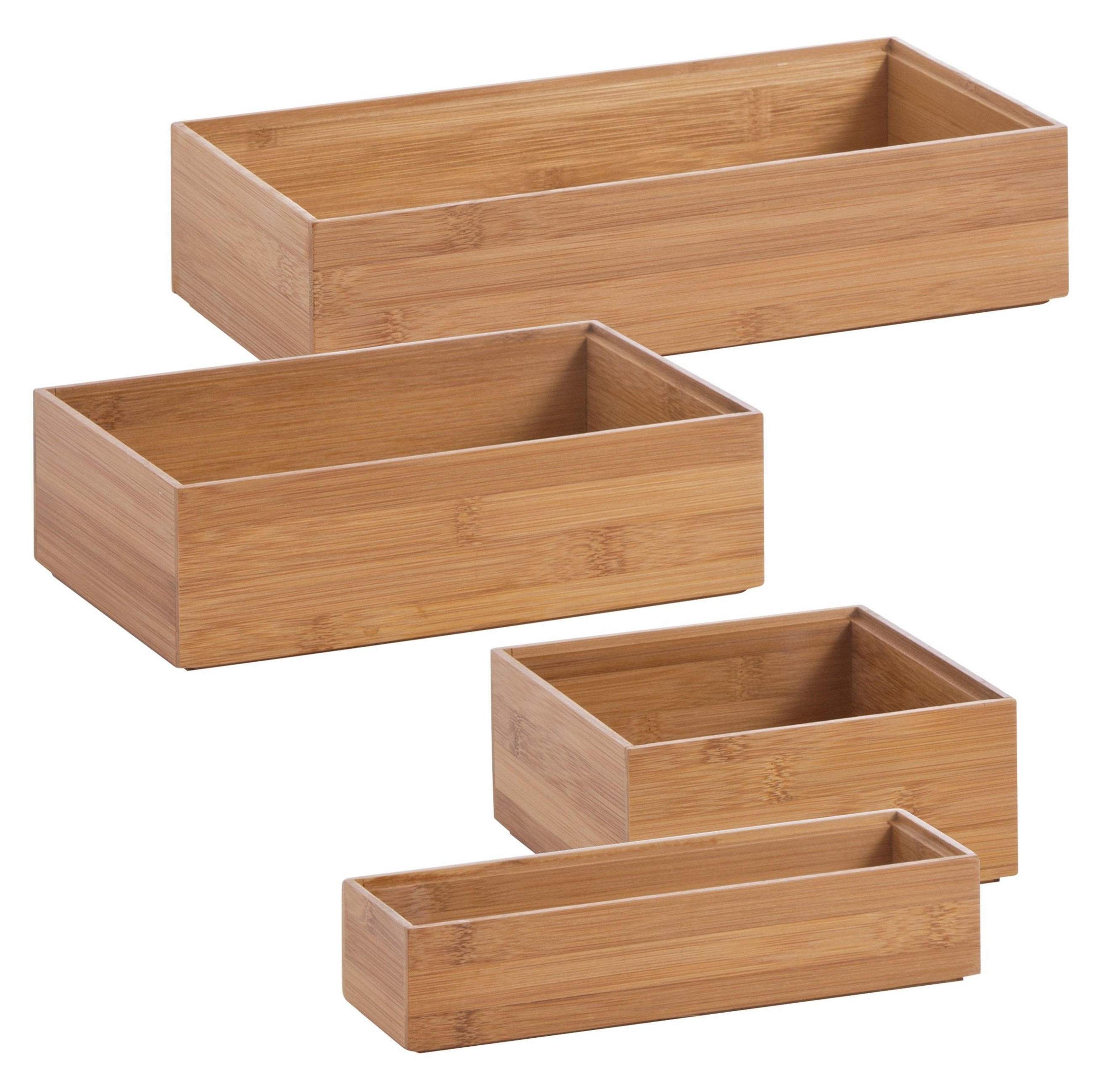 Zeller Present Aufbewahrungsboxen-Set Natur 40x26.5x23 cm