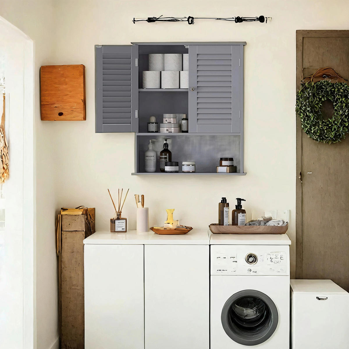 HÄNGESCHRANK 60/70/20 cm  - Grau, MODERN, Holzwerkstoff (60/70/20cm) - MID.YOU